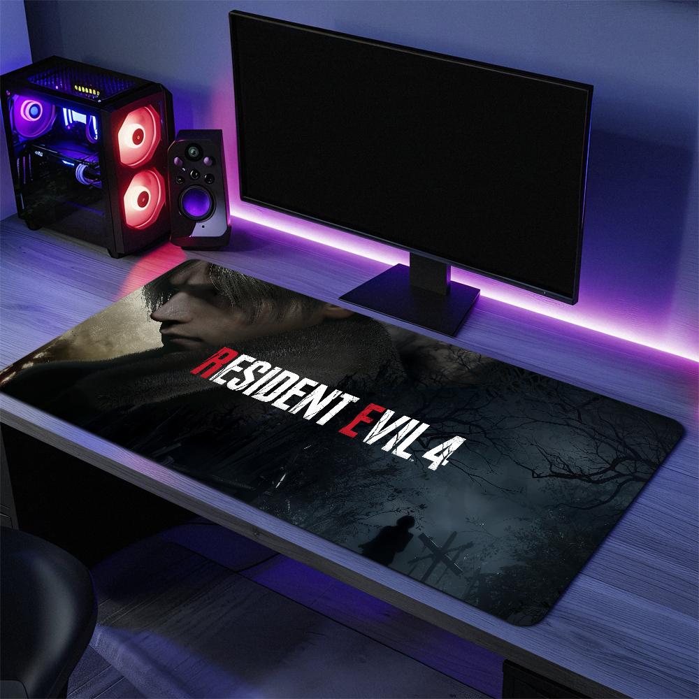 GAME E-Evils Cool R-Resident 4 For Keyboard Office Large Mouse Mat Pad Computer Game Big Anti-slip Rubber PC Mice