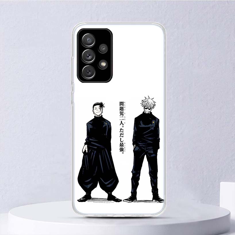 Черно-белый Kaisen J-Jujutsu Мягкий чехол для Samsung Galaxy A16 A15 A14 A13 A56 A55 A54 A53 Чехол для телефона A26 A36 A25 A35 A24 A34 A2