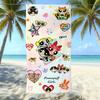 Cartoon Flying Little Policewoman Microfiber Beach Towel Quick-Drying Water-Absorbing Children'S Swimming Bath Towel Travel Portable Large Ruler