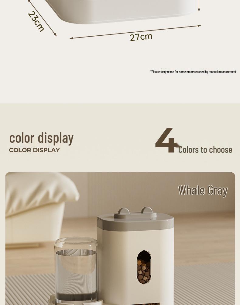 2-in-1 Automatic Pet Feeder & Water Dispenser