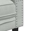 2 Piece Chesterfield Sofa Set with Neck Pillows Light Grey Velvet