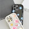 Cute Cartoon Pattern Cream Texture Casing Wavy Edge Soft Silicone Cover Phone Case for OPPO Reno Realme