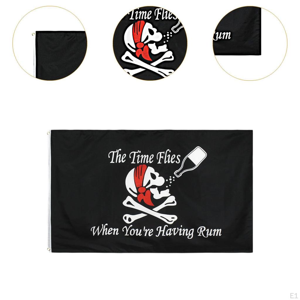 Пиратский флаг, новинка полиэстер Драпо Руж с латунными люверсами баннер для Хэллоуина