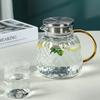 Transparent Hammer Patterned Cold Water Kettle Heat Resistant Explosion-Proof Glass Juice Jug Household Cold Kettle Beverage Pot