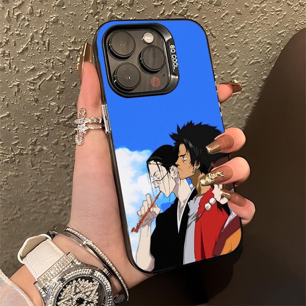 S-Samurai C-Champloo Anime Phone Case For iPhone 16,15,14,13,12,11,Pro,Max,Plus,Mini,XS,SE Anti Fall Black Matte Hard Bumper