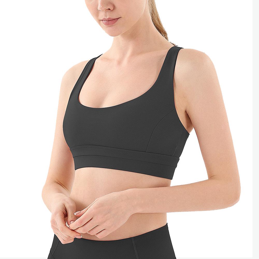Противоударный спортивный бюстгальтер: Европейский и американский быстросохнущий, высокопрочный поддерживающий жилет для йоги со стильным дизайном спины для женщин