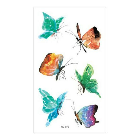 Водонепроницаемые цветные наклейки-татуировки для всех возрастов