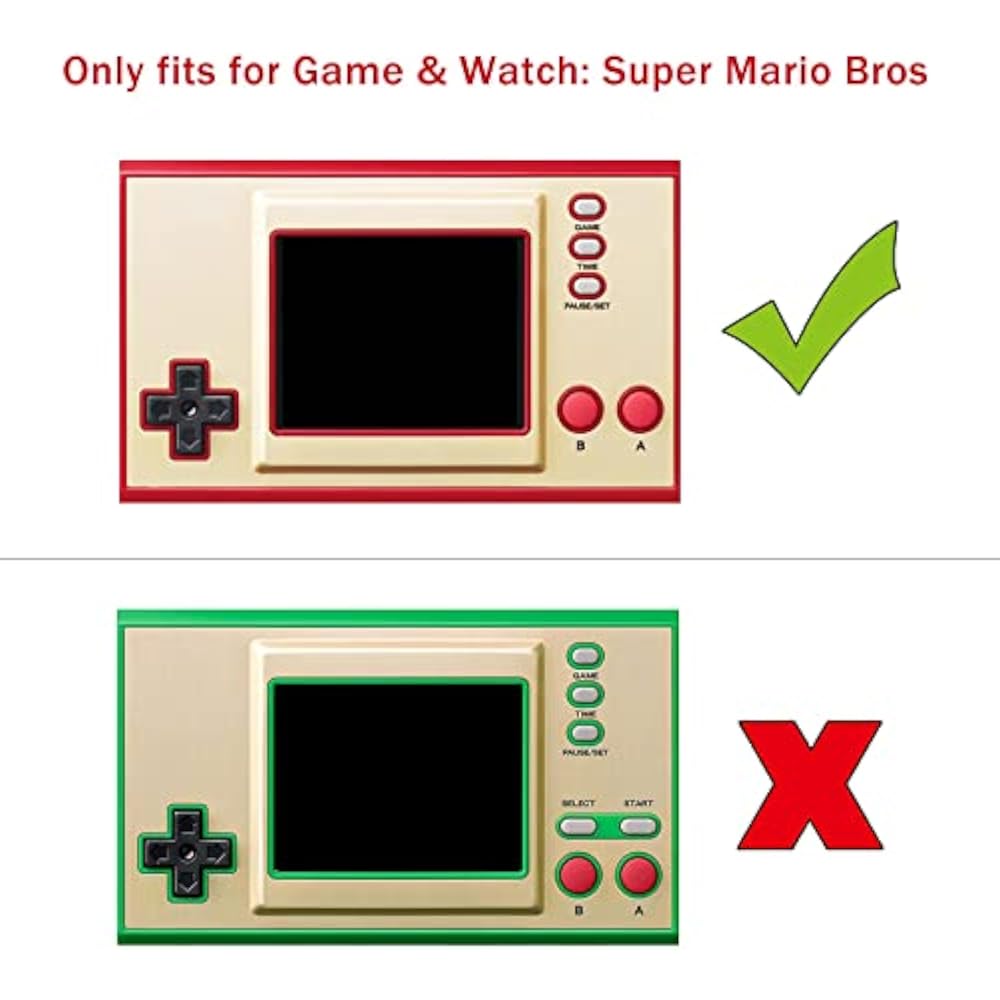 PlayVital Nintendo Game & Watch: Силиконовый чехол-защита для Super Mario Bros и S...