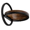 Kwietnik Metalowy Ścienny Czarny Ebro Rustic Loft