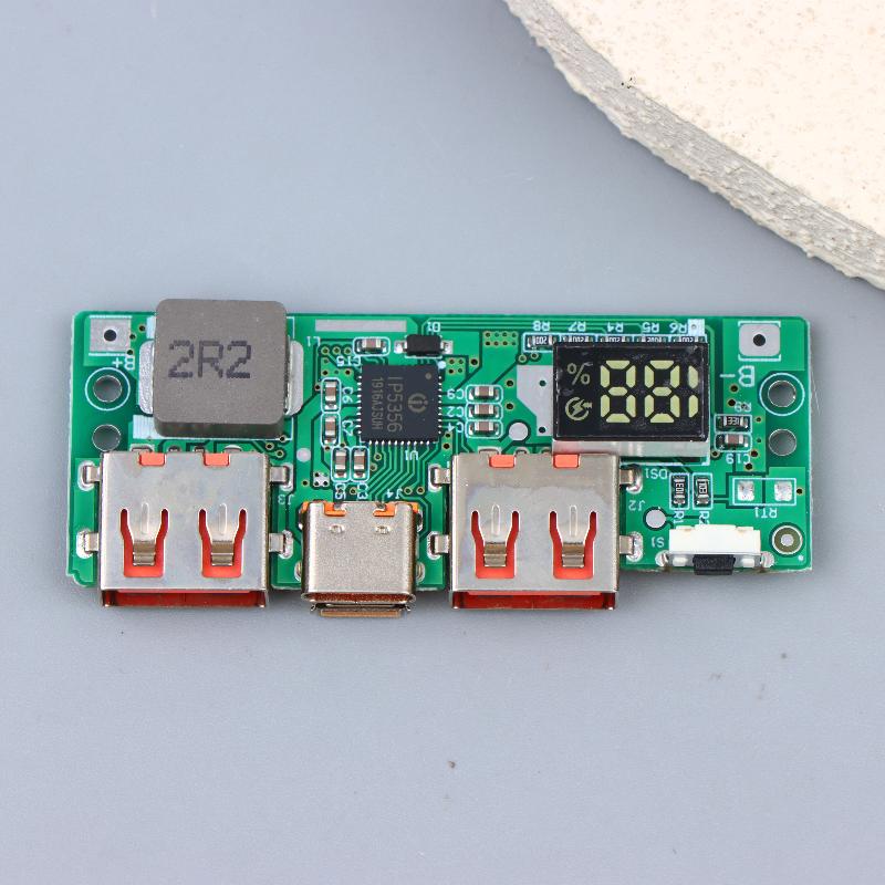Модуль быстрой зарядки Ip5356 Цифровой дисплей Поддержка Qc/Pd3.0 Для зарядки литиевой батареи Компактный и стабильный Промышленный модуль питания