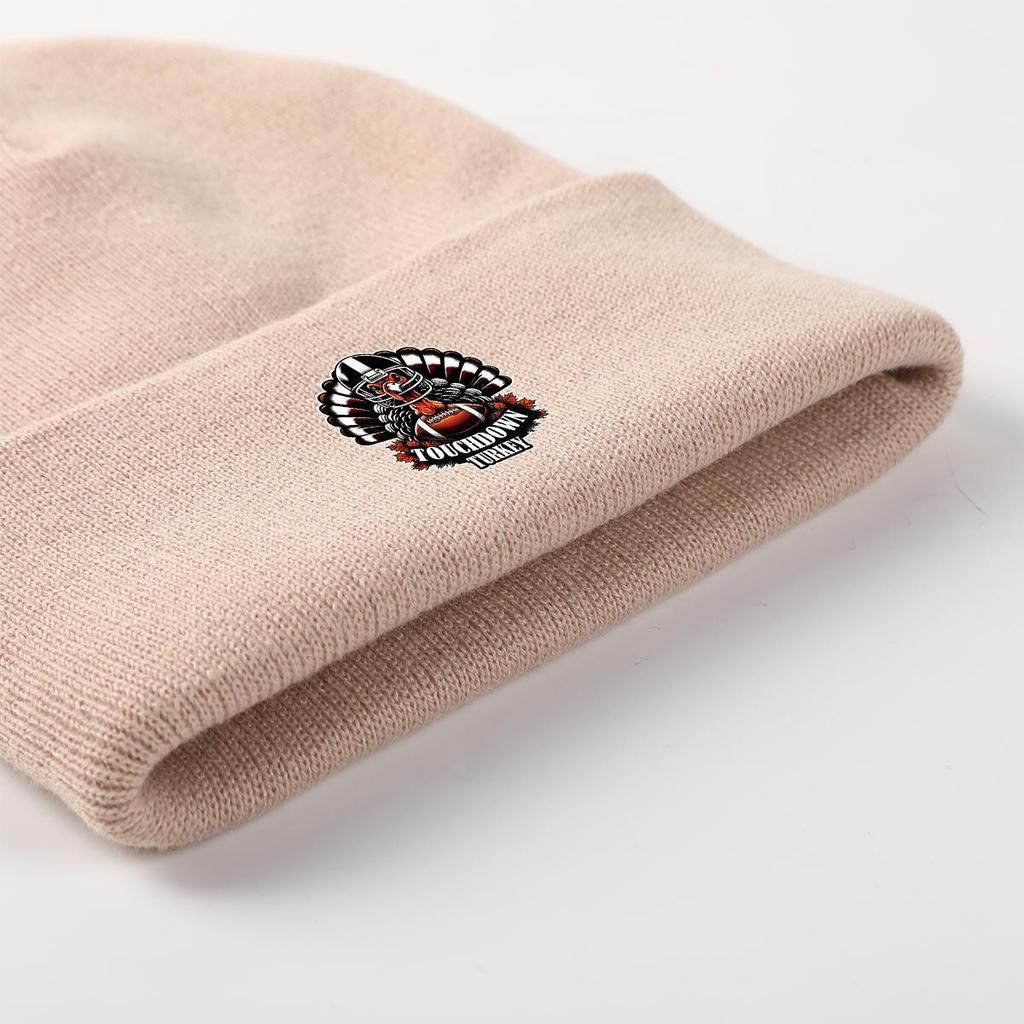 Футбол Турция Теплая Вязаная Шапка Бини, Шапка-Череп "TOUCH DOWN" Термоэластичная Унисекс Горро Вязаная Шапка Бини