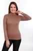 Women's Style Big Size Body Plus Size Full Fisherman Viscose Turtleneck Mink Body