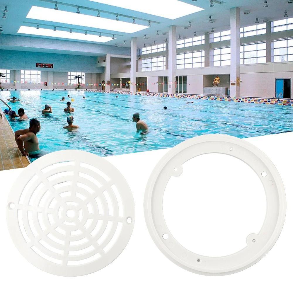 Replacement Pool Outlet Cover With Screws Grate Bottom Mounting Plates  Swimming Pool