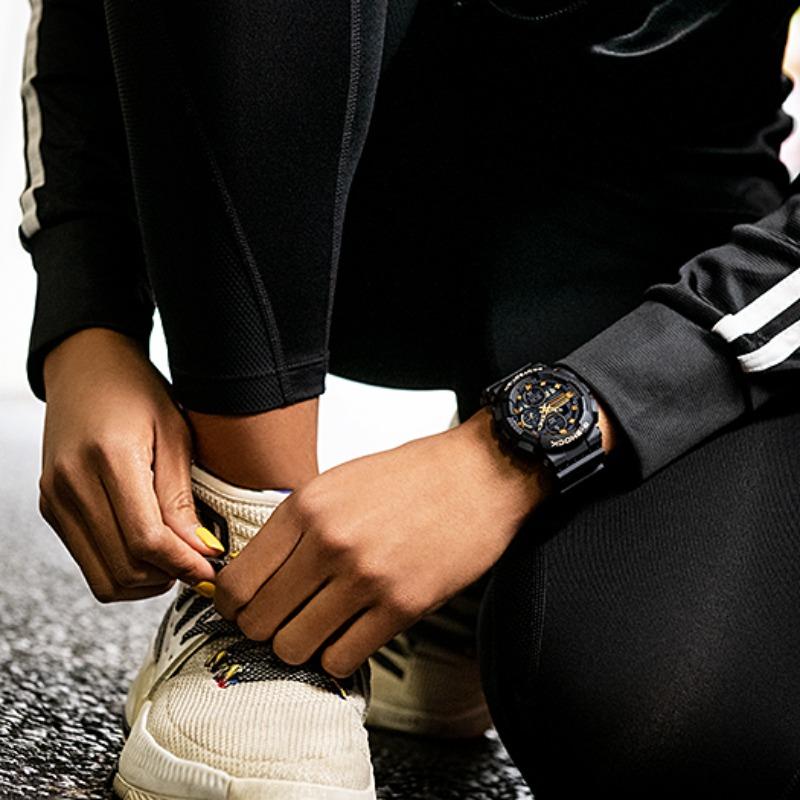 Casio Мужские кварцевые часы с цифровым дисплеем, водонепроницаемые до 200 м, ударопрочные, из смолы GMA-S140M-1A