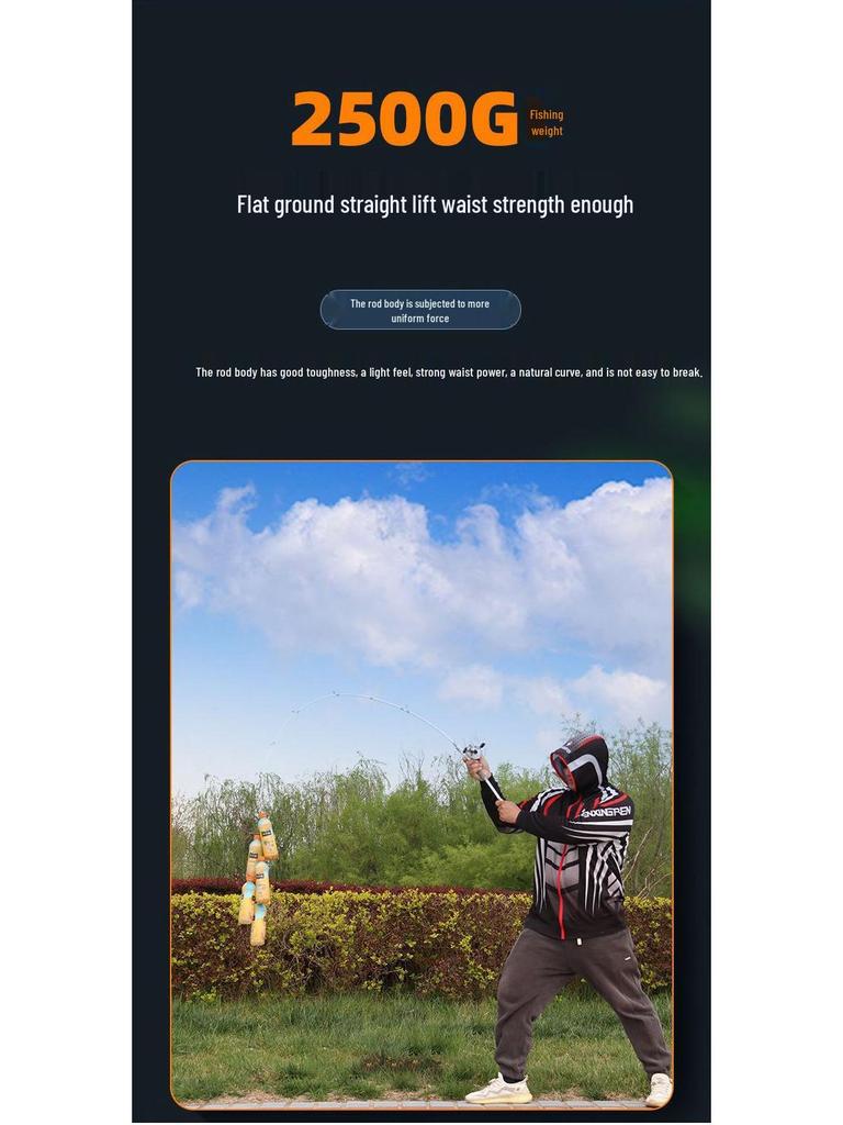 Exclusive Customer M-Action Lure Rod: Little White Single Rod with Gun & Straight Handle Set