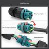 E-Weichat P20 Водонепроницаемый светодиодный быстроразъемный соединитель с 3 контактами