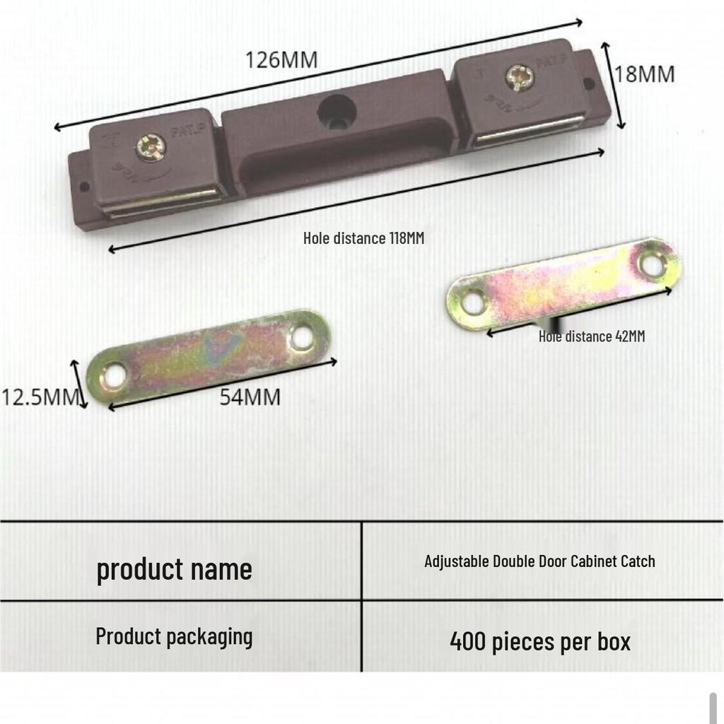 ABS Plastic Single Door Magnetic Catch Clip for Cabinet/Wardrobe