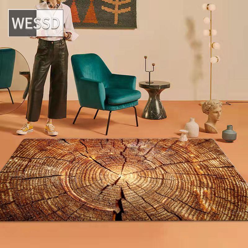 3D ковер с деревянным принтом для гостиной, ретро, ​​индивидуальный размер, мягкий нескользящий кухонный ковер, детский игровой коврик, коврик для передней двери, коврик