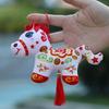 Cute Stuffed Animal Keyring Mascot Dolls Cartoon Steed Doll Zodiac Pony Figurine  Year of Horse