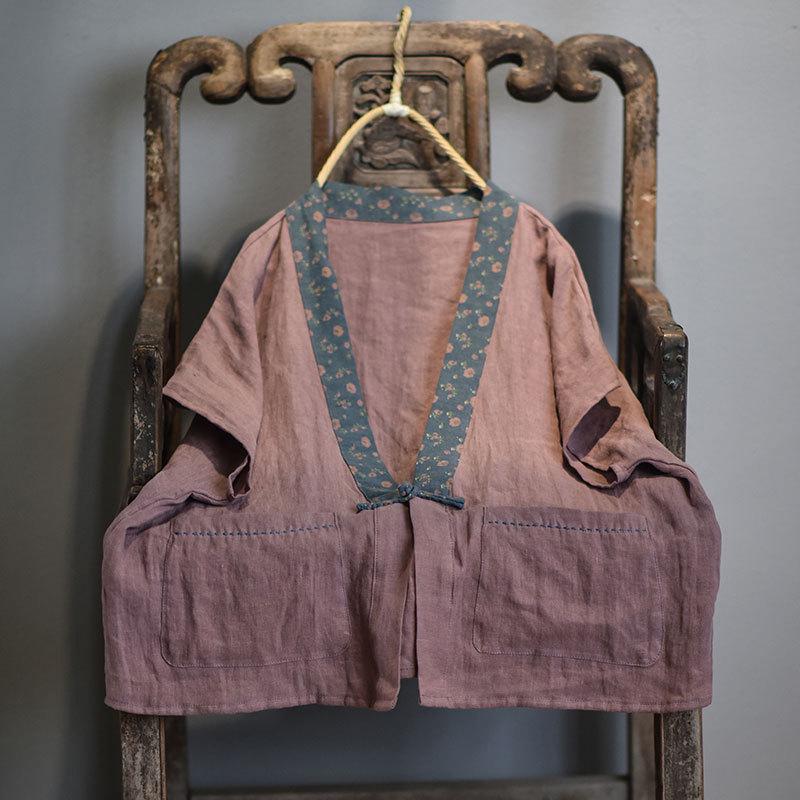 Johnature Весна-Осень с v-образным вырезом в стиле пэчворк на одной пуговице, хлопковый льняной кардиган, винтажные жилеты, свободные женские пальто