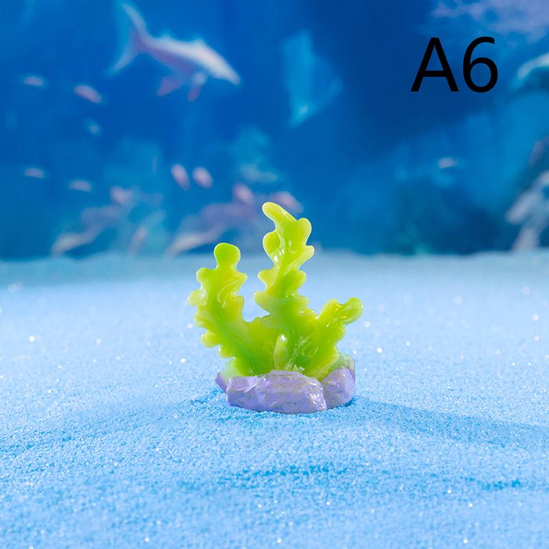 Мини-фигурка океана, украшения из смолы, милая морская жизнь, морские животные, крошечная статуэтка, аквариум, домашний рабочий стол, микроландшафтный декор