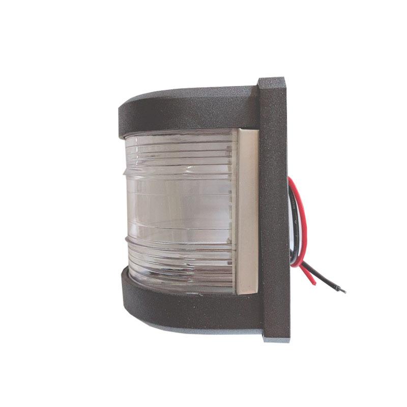 Boat Black Plastic 12V LED/Tungsten Low Side Lamp 225 Degree Waterproof Masthead and Stern Navigation White Light