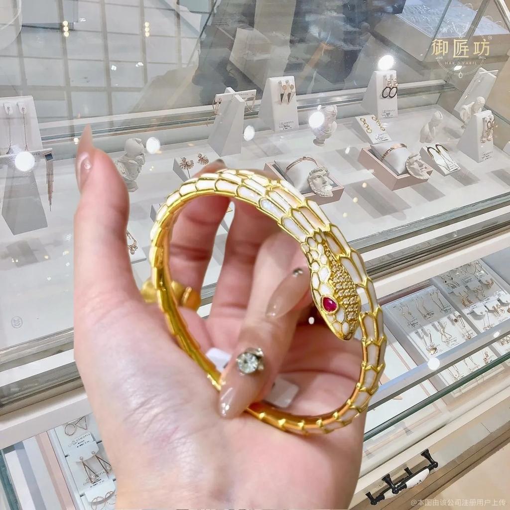 Средневековый Светлый ЛюксИзысканный СтильБраслет Змея Женский Белый Браслет Змея Является Подарком