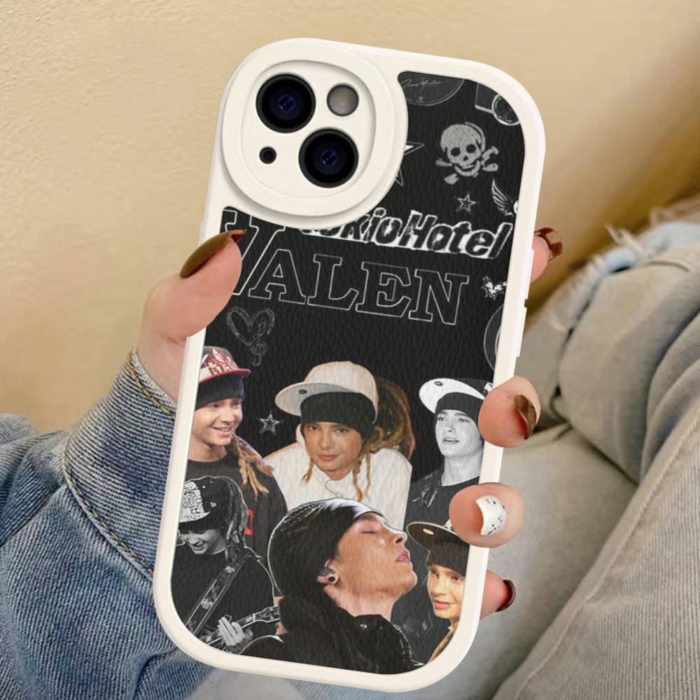 Чехол для телефона с изображением группы Tokio Hotel для iPhone 16 15 14 13 12 11 Pro Max Plus Мягкая кожаная крышка