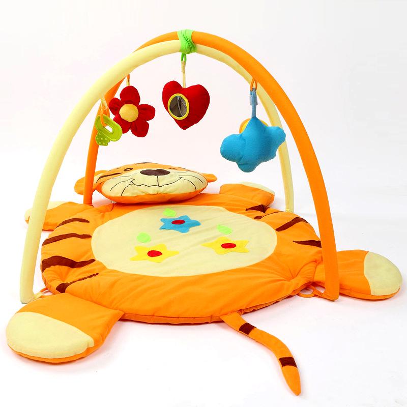 Baby Soft Play Mat Blanket Fitness Frame Crawling Toy Tiger Pattern