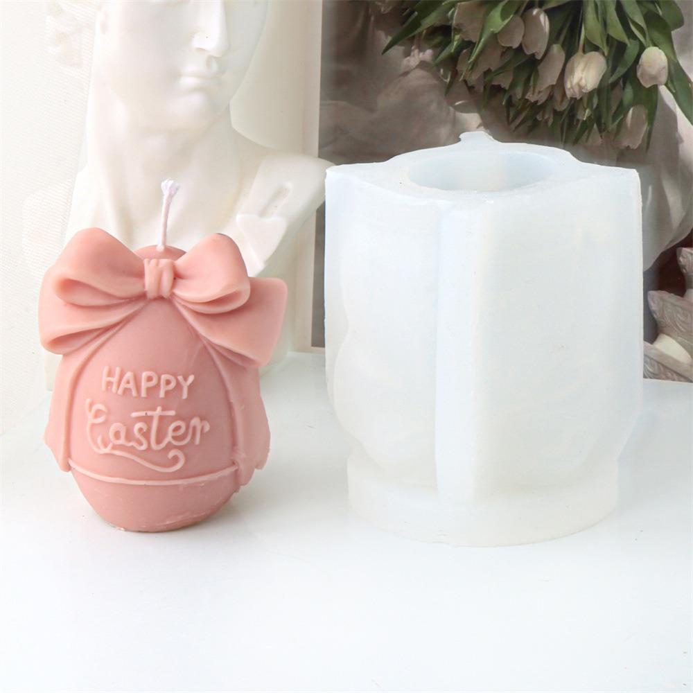 Ароматерапевтическое яйцо силиконовые формы для свечей DIY 3D форма бант кролик силиконовая форма для пасхальной вечеринки