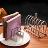 4 Slices Toast Holder Rust-proof Bread Stand Stainless Steel Toast Rack  Restaurant