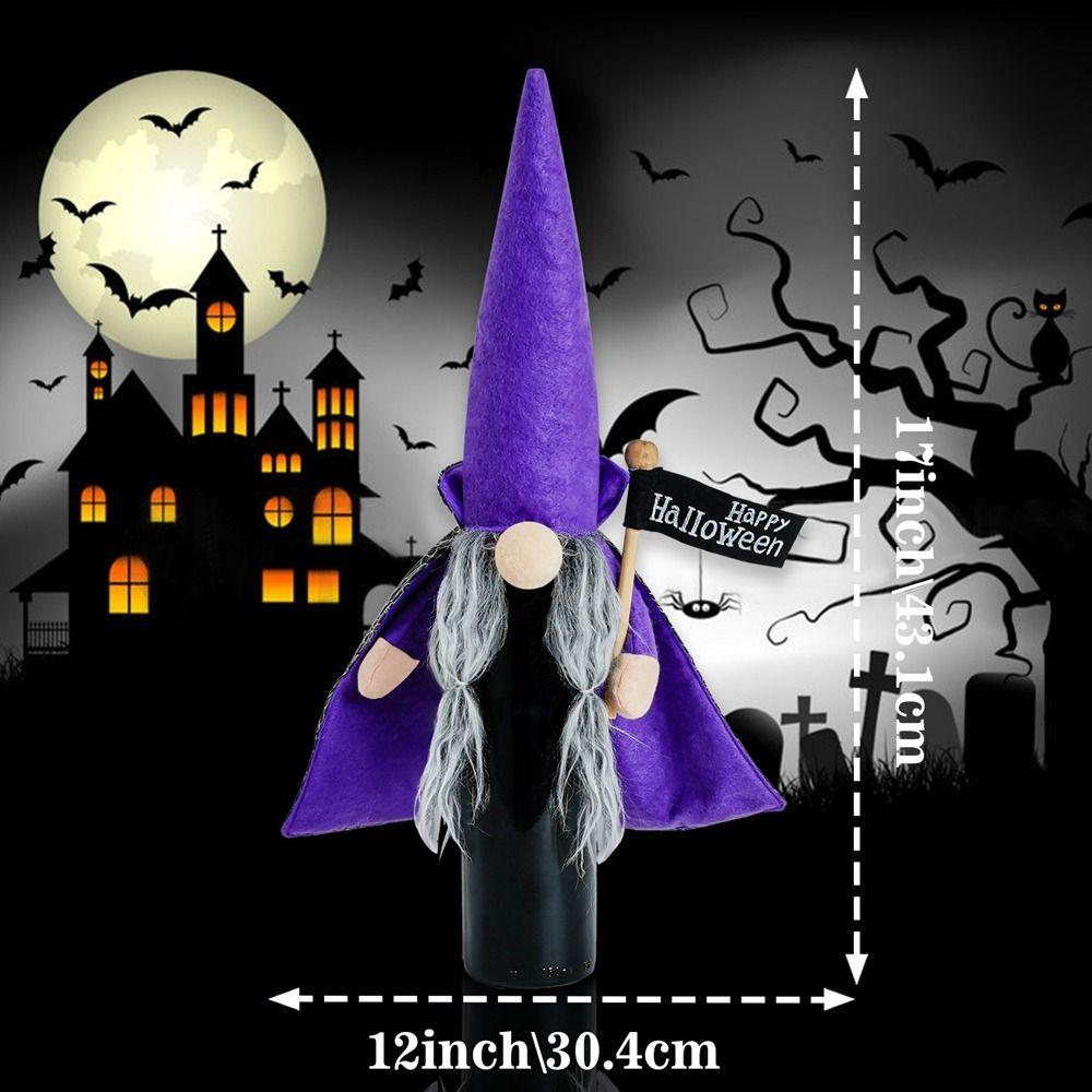 Witch Wine Bottle Coat Polyester Bottle Dust Cover New Bottle Bag Halloween