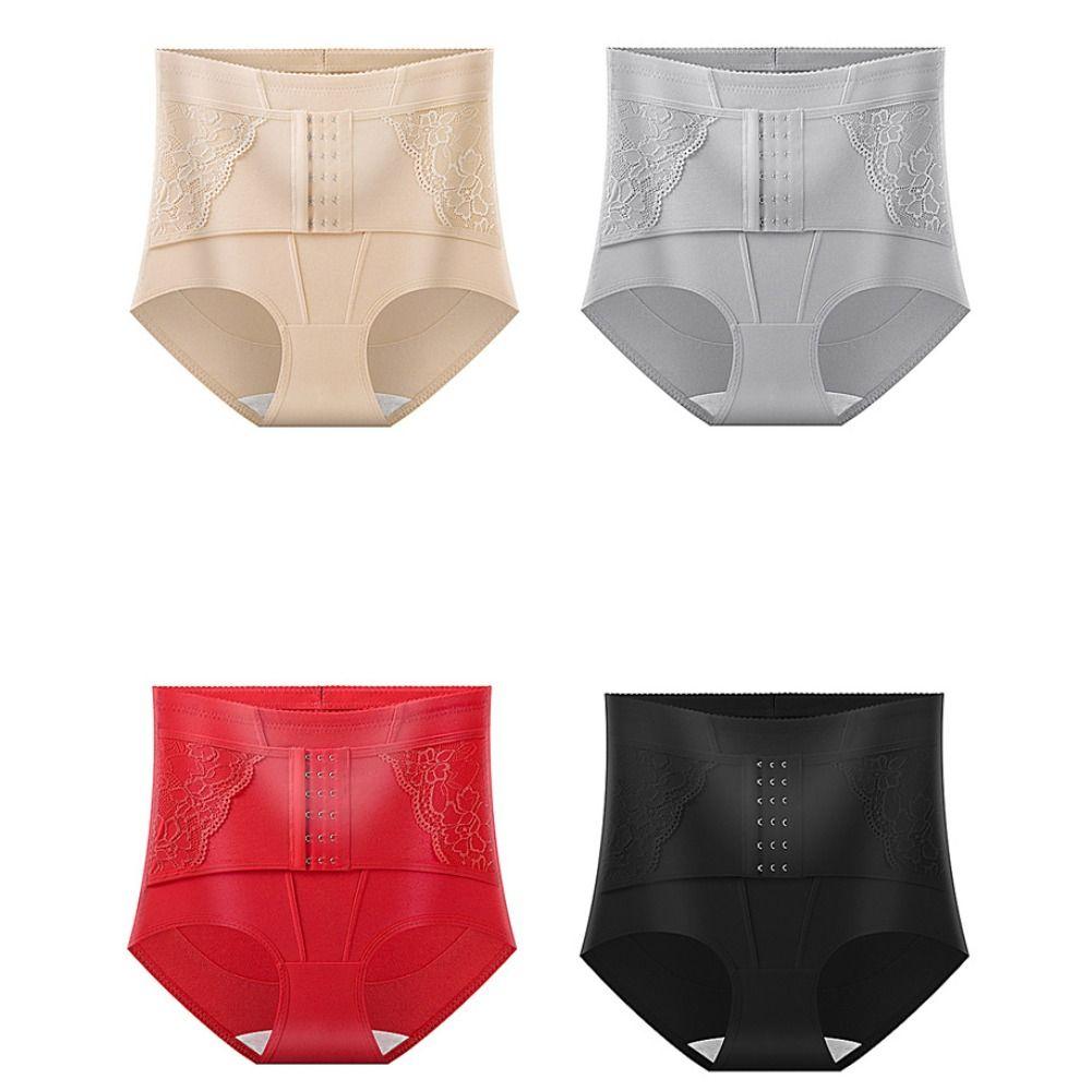 Lace Flower Postpartum Body Shapers Shapewear Slimming Buckle Shapers Butt Lifter Briefs  Female