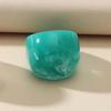 Fashion Acrylic Large Round Geometric Resin Finger Rings Korean Style Women Rings Set Resin Rings