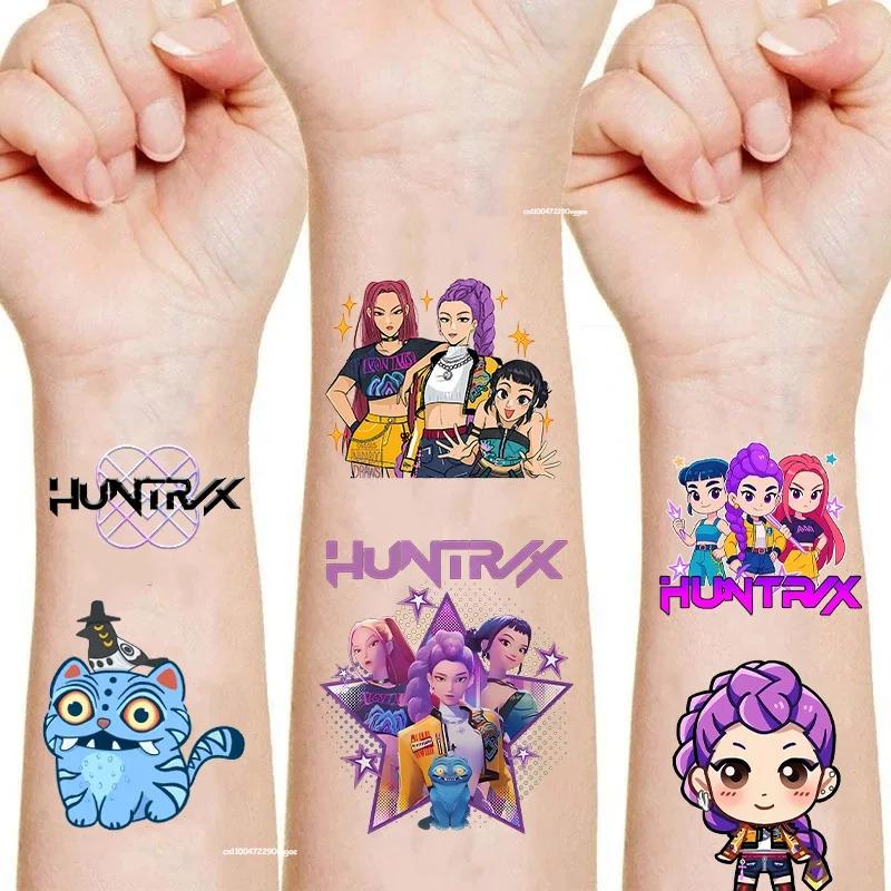 Новый набор из 20 шт. Мультяшные K-pop Охотники на демонов Руми Канг Временные татуировки-наклейки Руми Тату-наклейка Демонизация Для подарков на вечеринку