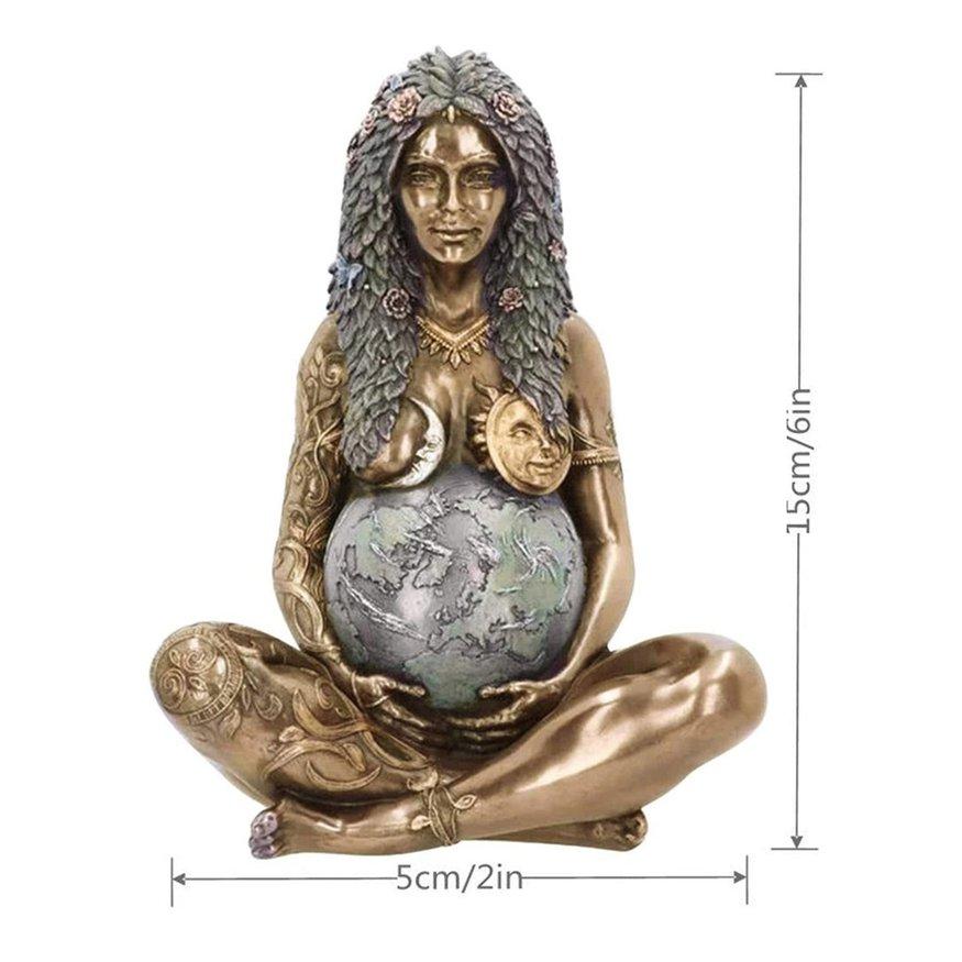 Статуя Гайи, Мать-Земля, художественная статуя, фигурка из полирезина, декоративная фигурка