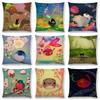 Супер милый мультяшный животный иглобрюх чехол для подушки, прекрасная птица, милое гнездо, интересная рыба, кошка, лягушка, лиса, наволочка для диванной подушки, Огар