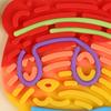 Мультяшный Медведь Сенсорная Доска Активности Снятие Стресса Двусторонняя Сенсорная Доска с Силиконовыми Шнурками Мальчики Девочки Бесшумная Игрушка-Антистресс Дорожные Принадлежности
