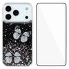 For iPhone 17 Pro Max TPU Case WANLONFENG AW Series PVC Butterfly Epoxy Phone Cover with HD Film
