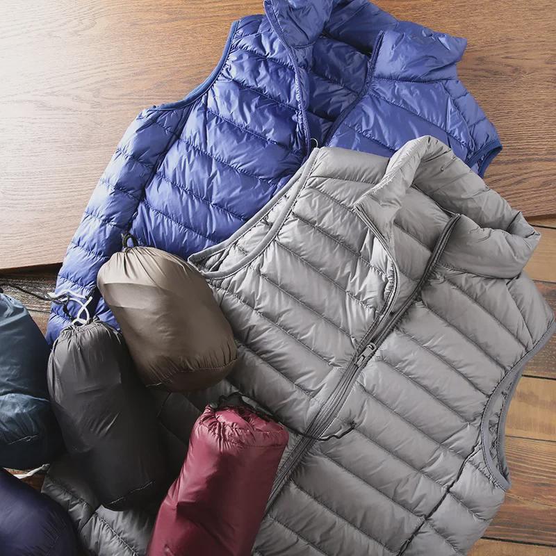 Men's Portable Clothing: Cut-Label Cotton Vest, Casual Warm Jacket