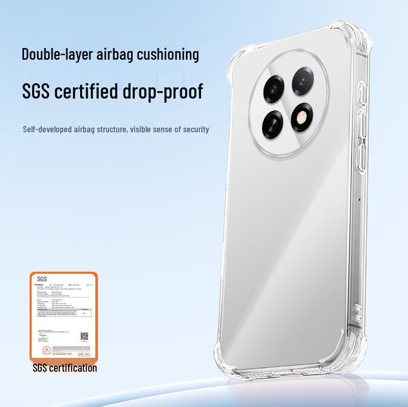 Прозрачный чехол OPPO K13s с подушками безопасности, защита от падений, стильный TPU, полное покрытие
