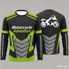 Long Sleeve Motorcycle Adventure Jersey Graphic Family Matching Biker Outdoor Casual Fashion Stylish Printed Tee Shirt Wear Top