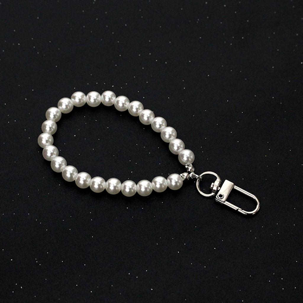 Мода Имитация Жемчуга Бусины Брелок Шнурок Ремешок на Запястье Шарм для Чехла Телефона Подвеска для Украшения Брелка Ремешок для Мобильного Телефона