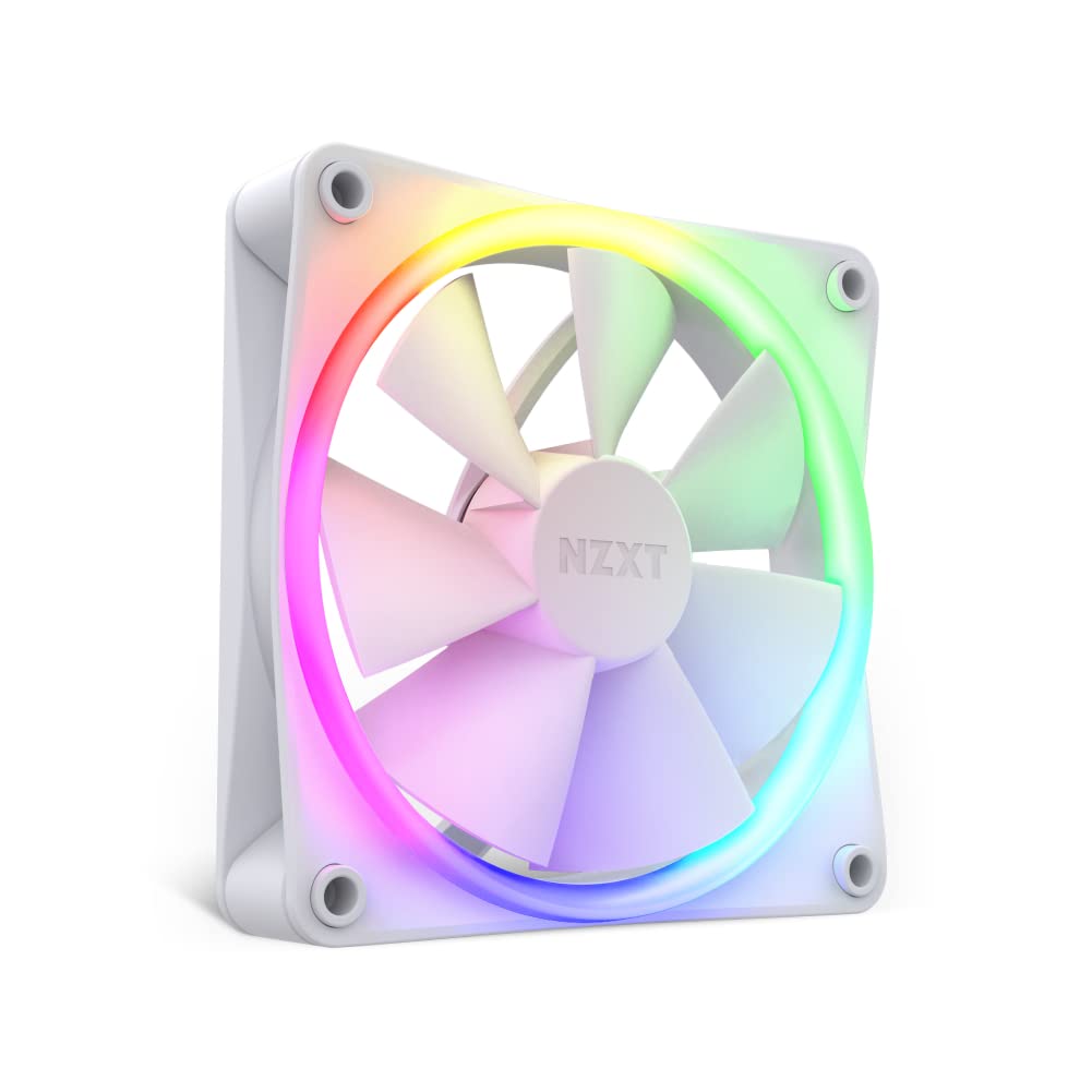 PC Case Fan Nzxt White 120mm with RGB Controller RF-R12TF-W1