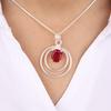 Pink Rubellite Gemstone 925 Sterling Silver Jewelry  Pendant Necklace For Gift PP-61-1
