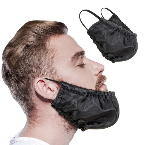 Мужской чепец для бороды Дышащий Регулируемый Мягкий Спальный Чехол для Бороды Фартук Защита для Сна Покрытие для Волос на Лице Бандана Нагрудник Подарок Мужу Отцу