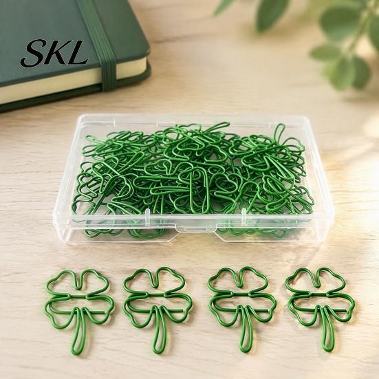 Stationery Gifts for Students 50PCS Cute Decorative Paper Clips, Colorful Assorted Shapes Metal Bookmark Page Markers Journaling File Organizer Office