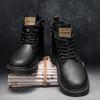 Роскошные мужские ботильоны, ретро-британские высокие мужские ботинки, модная высококачественная кожаная обувь 2024 года, новые мужские мотоциклетные ботинки для активного отдыха