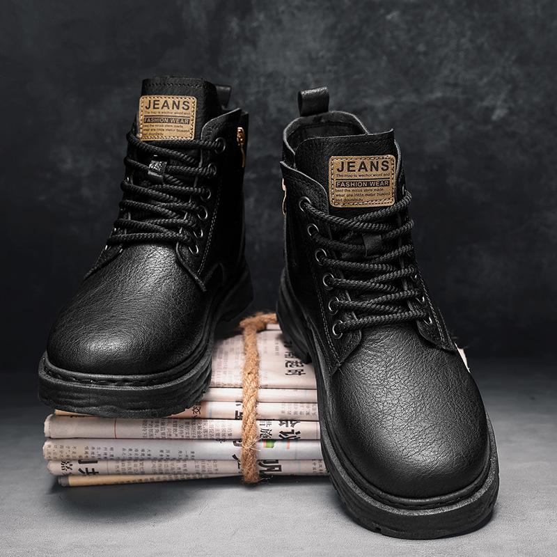 Роскошные мужские ботильоны, ретро-британские высокие мужские ботинки, модная высококачественная кожаная обувь 2024 года, новые мужские мотоциклетные ботинки для активного отдыха
