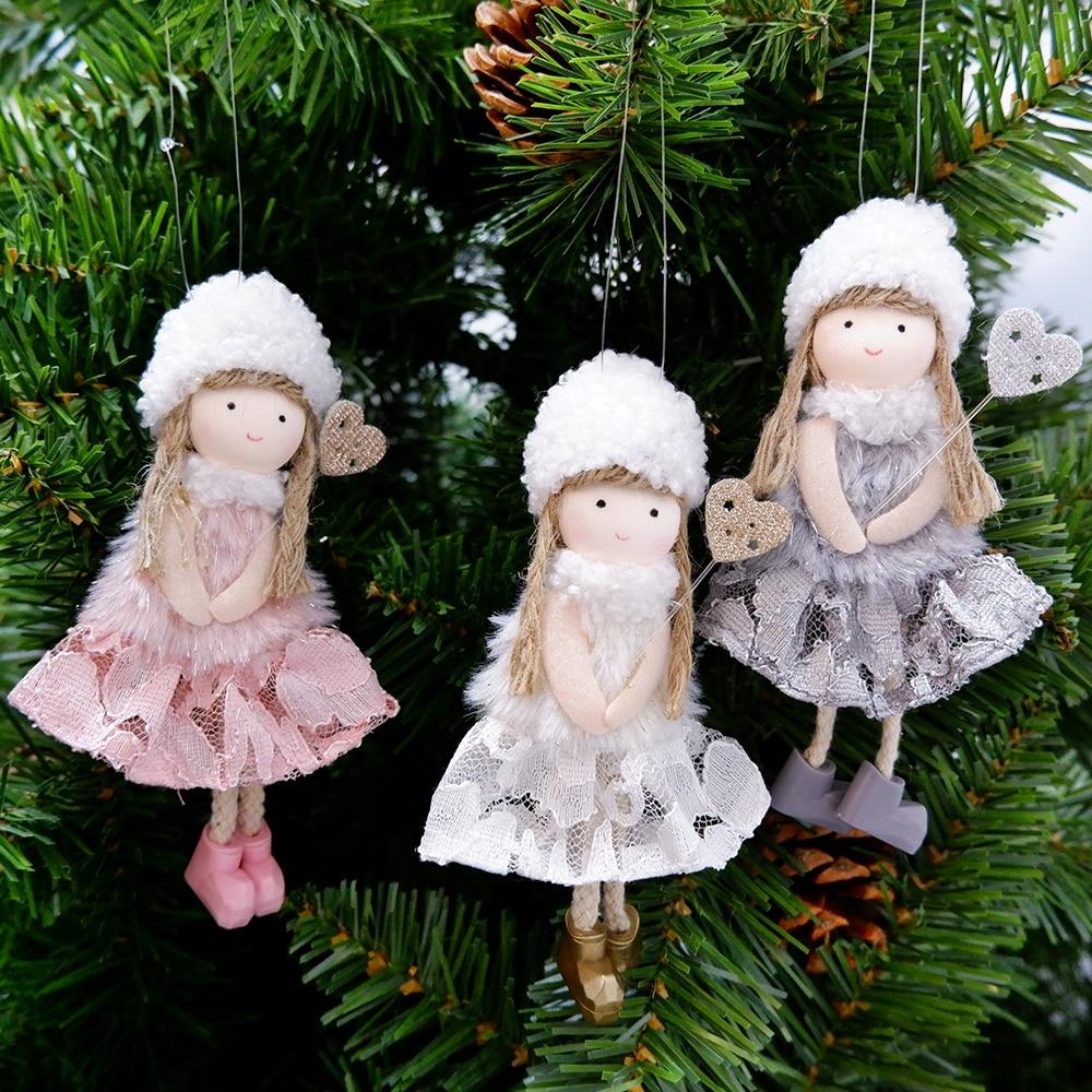 Рождественские украшения, кукла-ангел, игрушка, подвесной кулон, елочные украшения, рождественские украшения для дома, Новый год